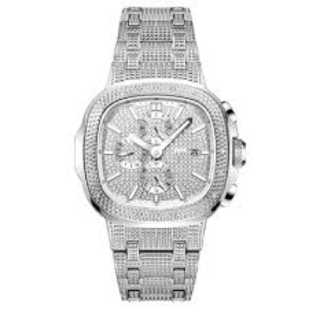 New JBW Men's Heist 1/7 cttw Diamond Quartz Stainless Steel Watch J6380D 45mm